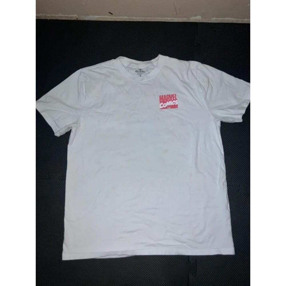 Hollister Co. x Marvel Comics Small Chest Logo Graphic Tee – White